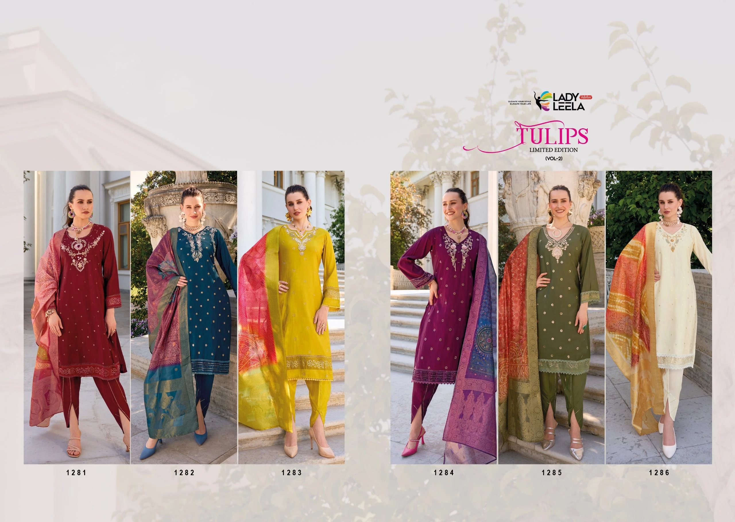 Lady Leela Tulips 2 Viscose Silk Wholesale Fancy Readymade Salwar Suit Catalog